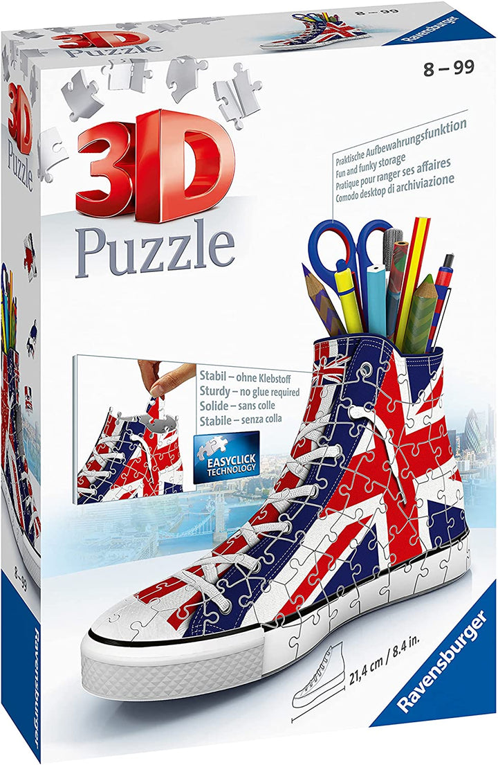 Ravensburger 11222 British Flag Trainer 3D Puzzle, 108pc