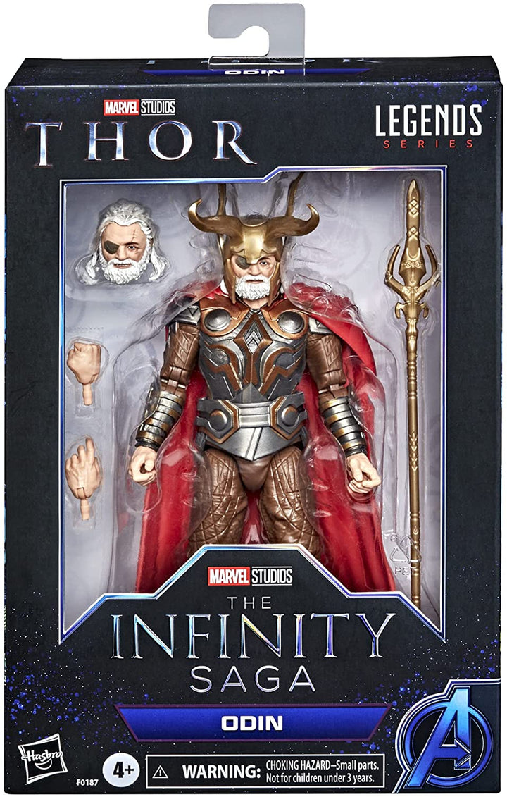 Marvel Hasbro Legends Series 15-cm Scale Action Figure Toy Odin, Infinity Saga character, Premium Design, Figure and 4 Accessories