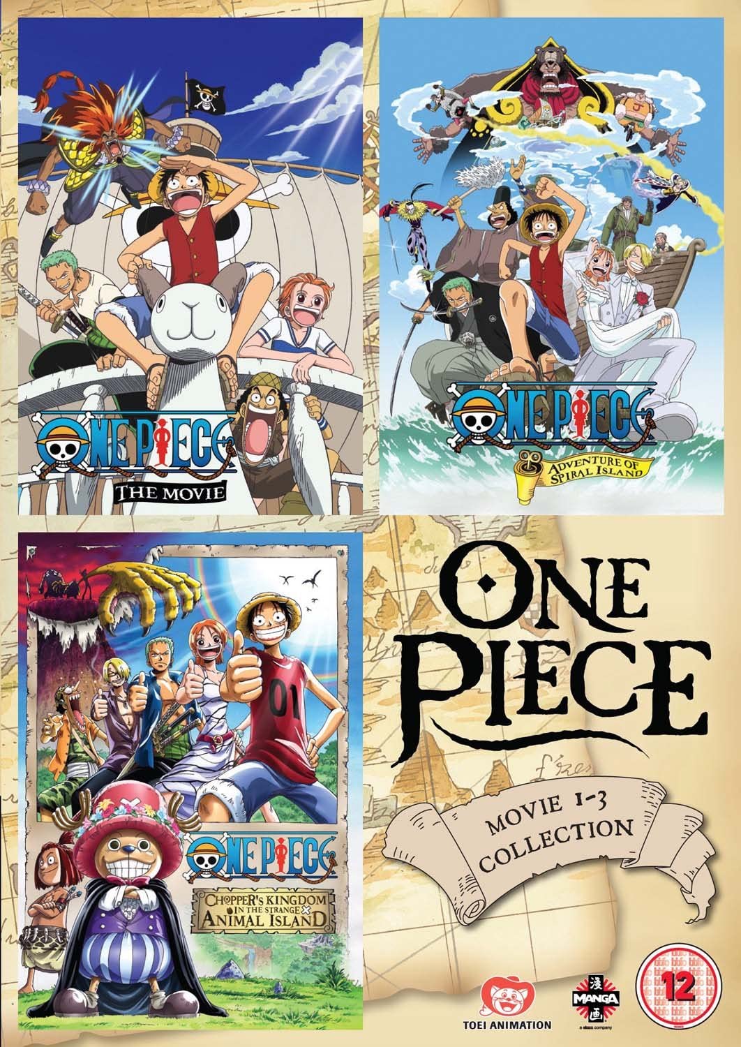One Piece Movie Collection 1 (Contains Films 1-3) [DVD]