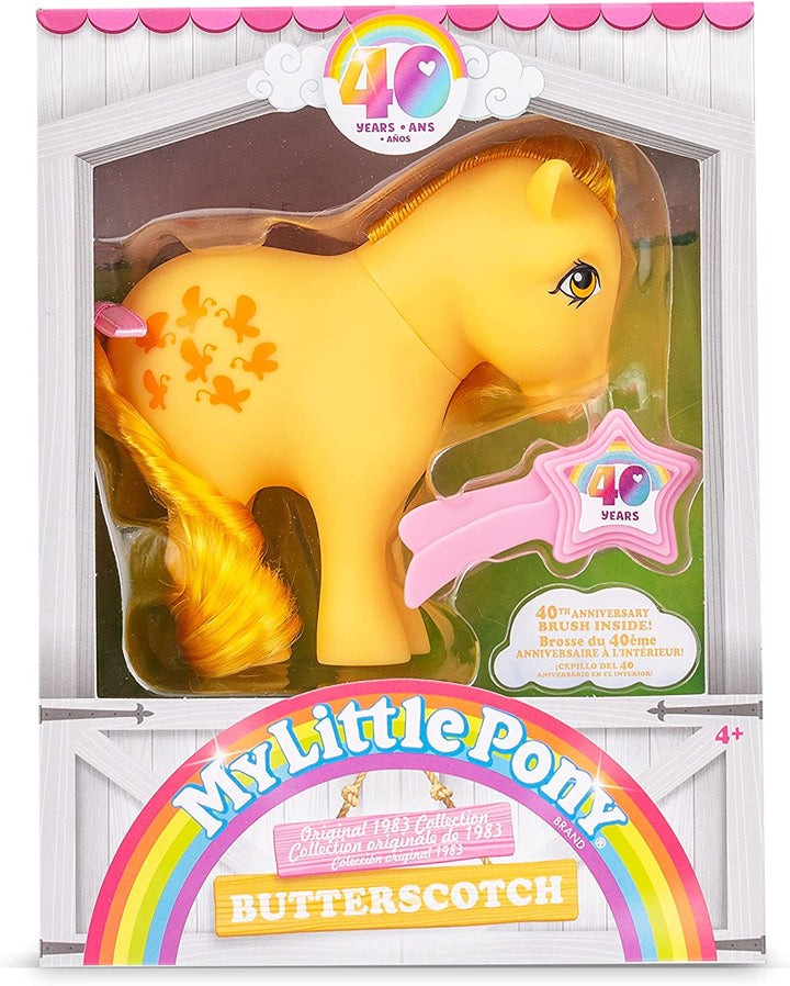 My Little Pony 35323 Butterscotch Classic Pony, Retro Horse Gifts for Girls and Boys