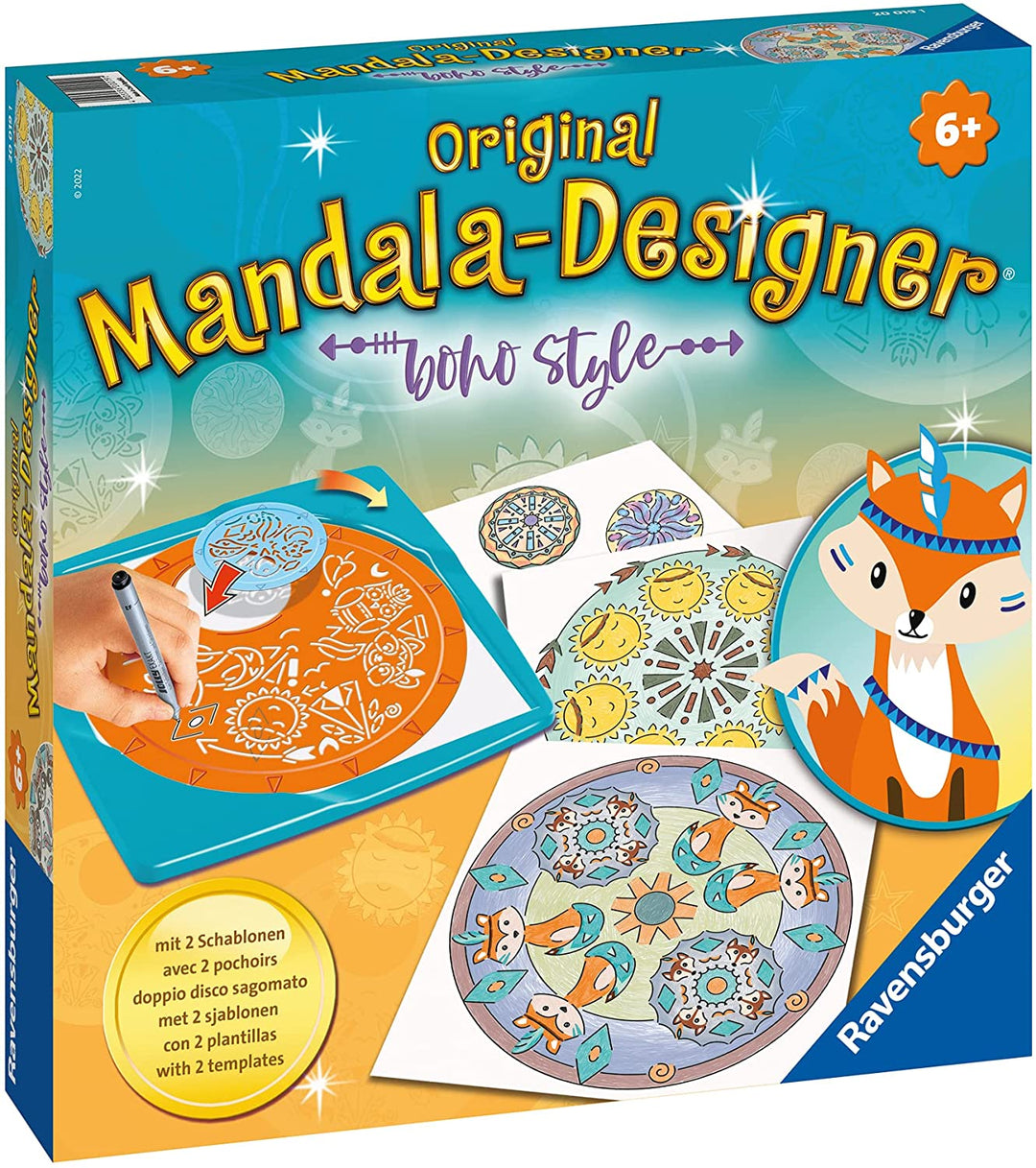 Ravensburger Midi Designer Boho Style 20019, Learn Children from 6 Years, Drawin