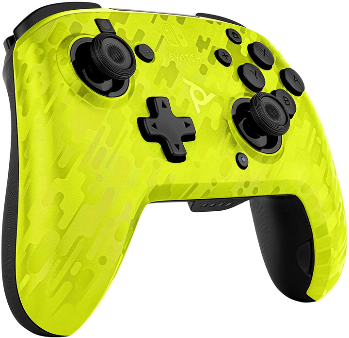 Pdp Controller Faceoff Deluxe + Audio Wireless Switch Camo Yellow