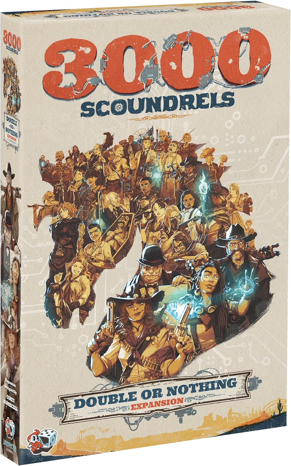 3000 Scoundrels: Double or Nothing Board Game Expansion - Enhance Your Games with New Mechanics and Strategies! Family Game