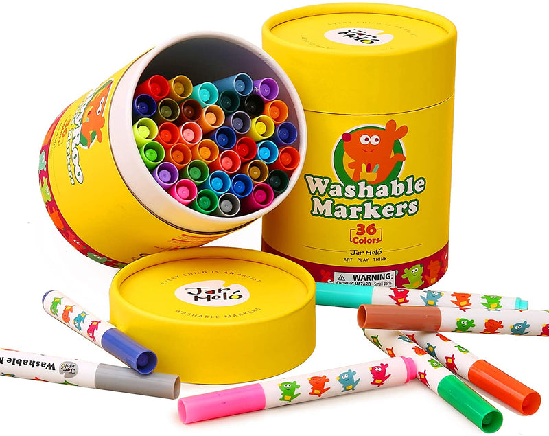 Jar Melo JA90398 Washable Markers Baby Roo 36 Colors