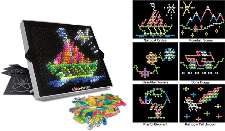 Basic Fun Lite-Brite | Ultimate Classic | Light Up Drawing Board, LED Board with Colours, Light Up Toys for Creative Play, Glow Art Neon Effect Drawing Board