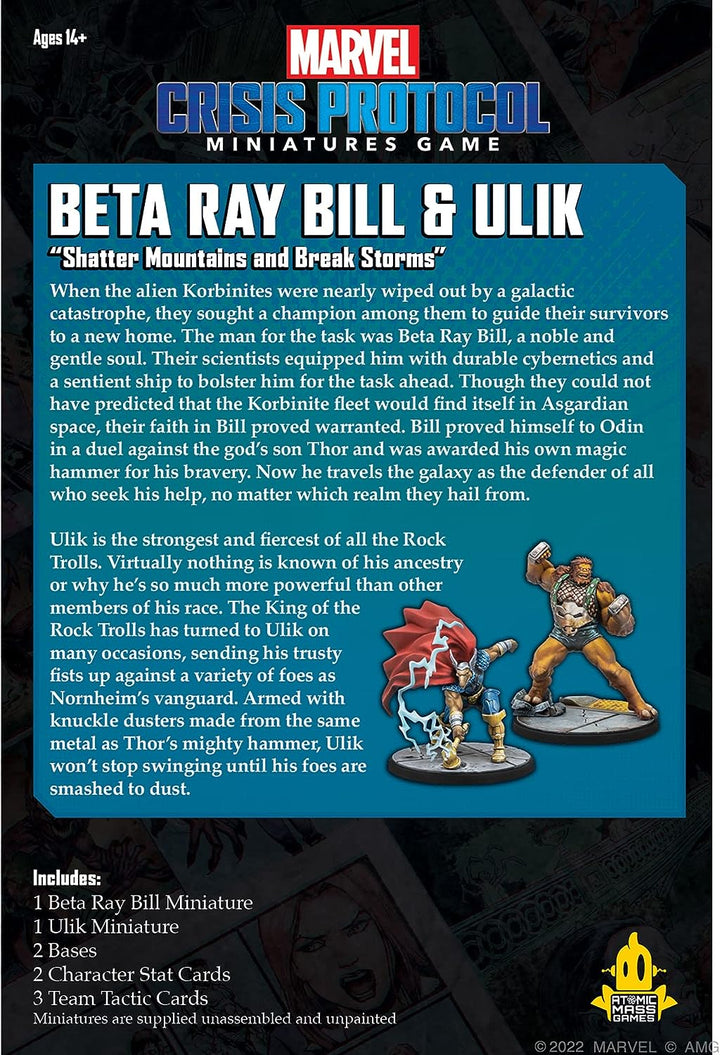 Atomic Mass Games Marvel Crisis Protocol Beta Ray Bill & Ulik Character Pack