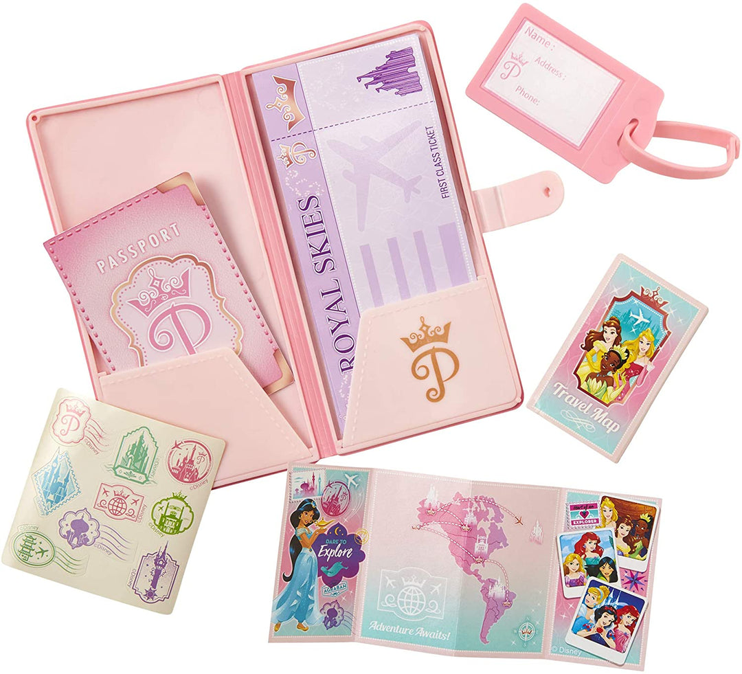 Disney Princess Travel Suitcase Play Set for Girls with Luggage Tag by Style Col