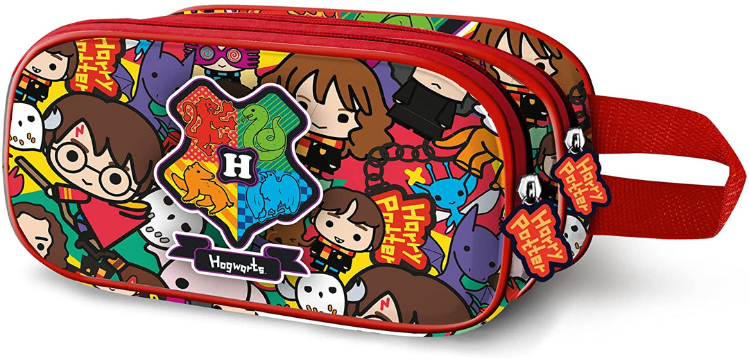 Harry Potter All Together Now-3D Double Pencil Case, Red