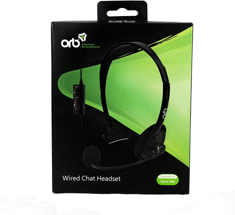 ORB Wired Headset Black (Xbox 360)