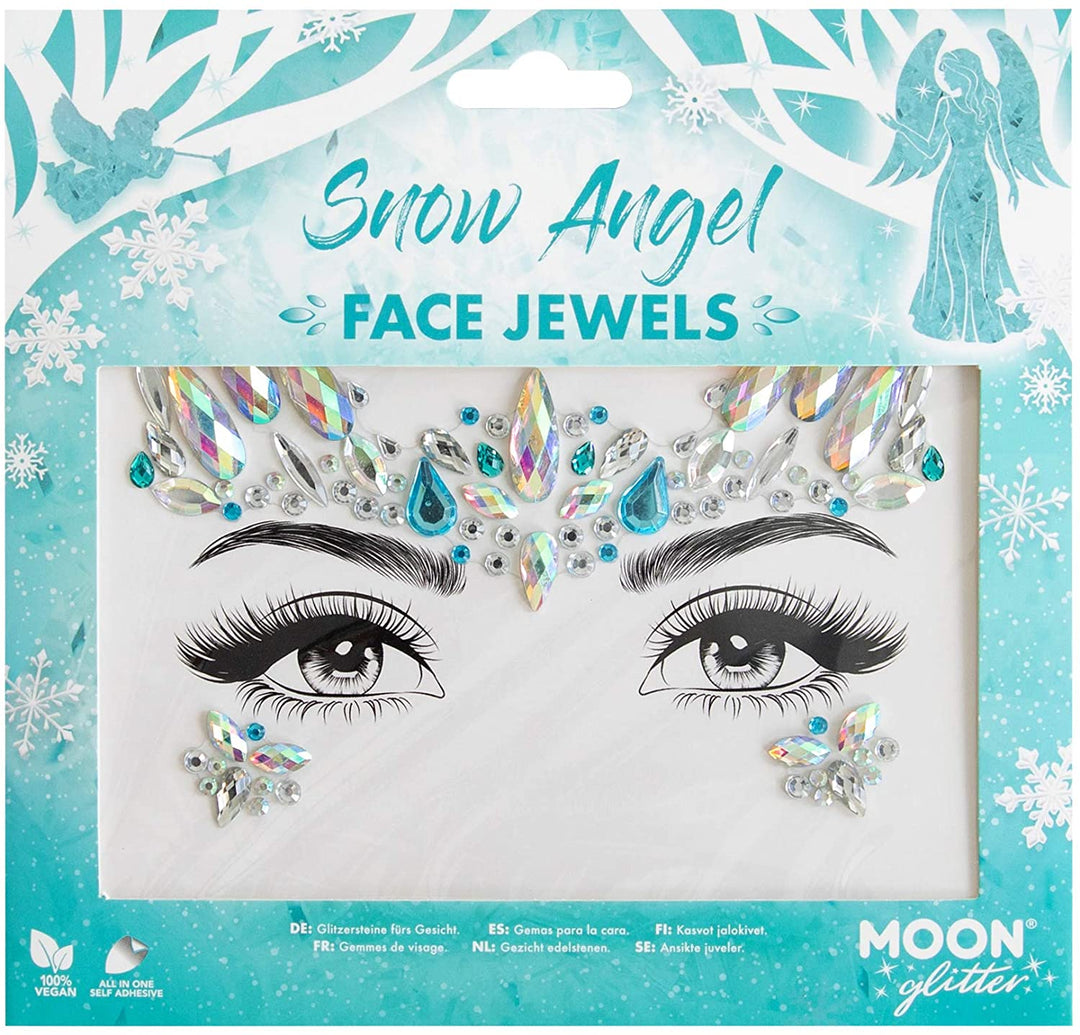 Face Jewels by Moon Glitter - Festival Face Body Gems, Crystal Make up Eye Glitter