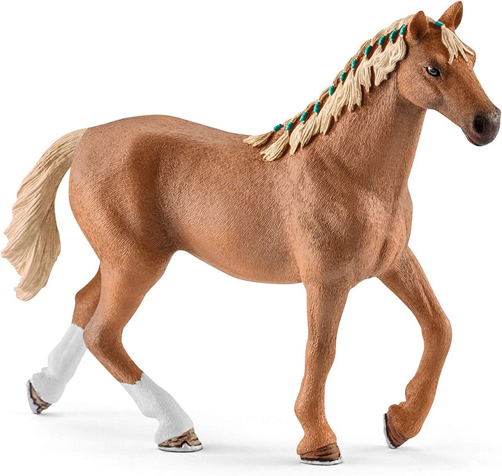 Schleich 42360 42360-Horse Club English Thoroughbred with Blanket, Multicolour