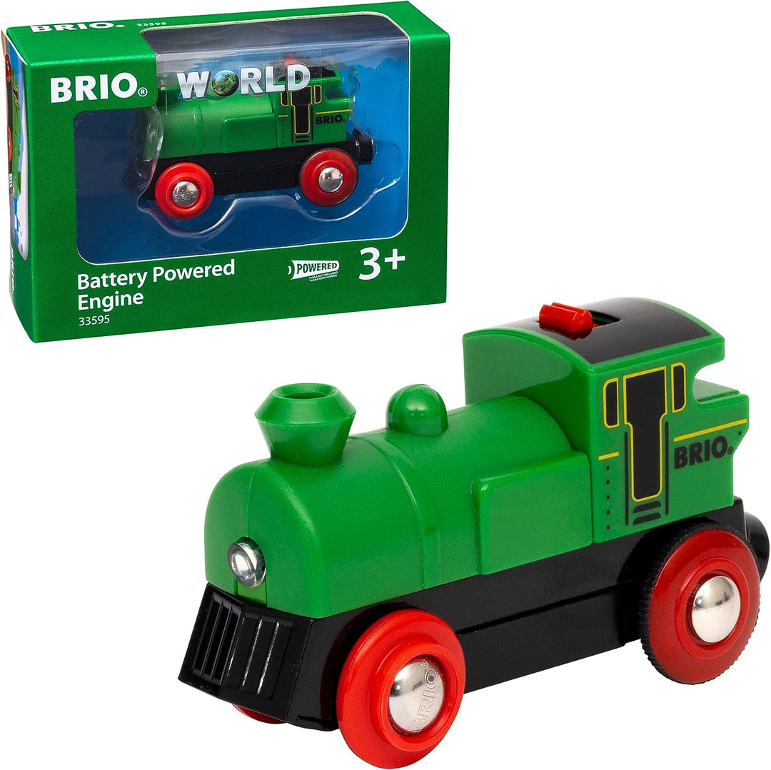 BRIO World Battery Powered Train Engine for Kids Age 3 Years Up - Compatible with all BRIO Railway Sets & Accessories