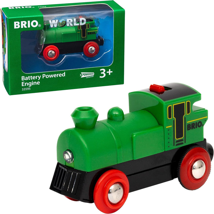 Batteriebetriebene Lokomotive von BRIO World für Kinder ab 3 Jahren – kompatibel mit allen BRIO-Eisenbahnsets und Zubehör