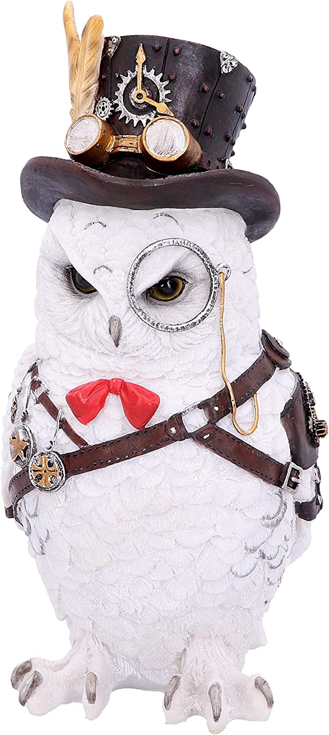 Nemesis Now Cogsmiths Owl 23.5cm, White, One Size