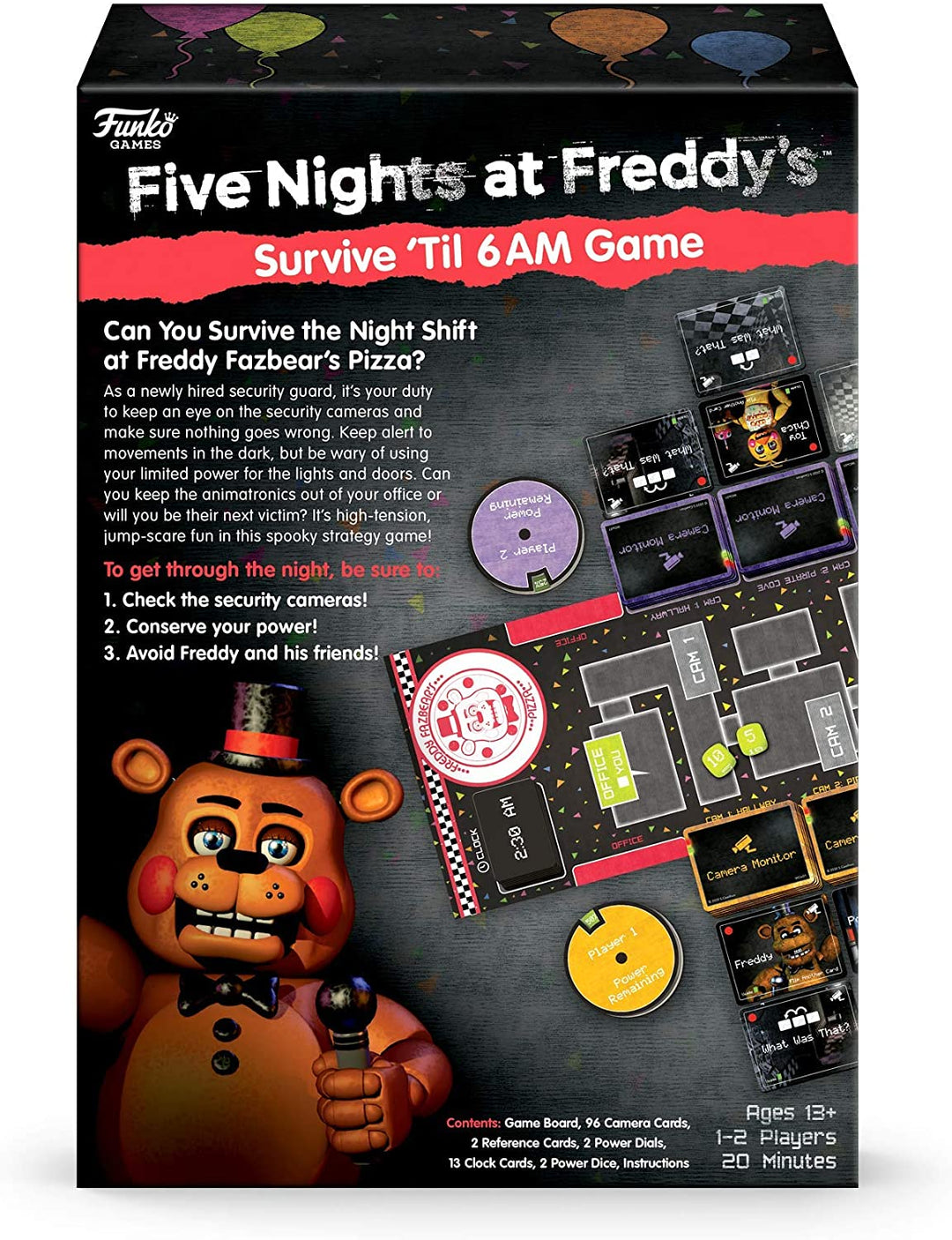 Funko 51761 Brettspiele 51761 Signature Five Nights at Freddy's Game, Mehrfarbig