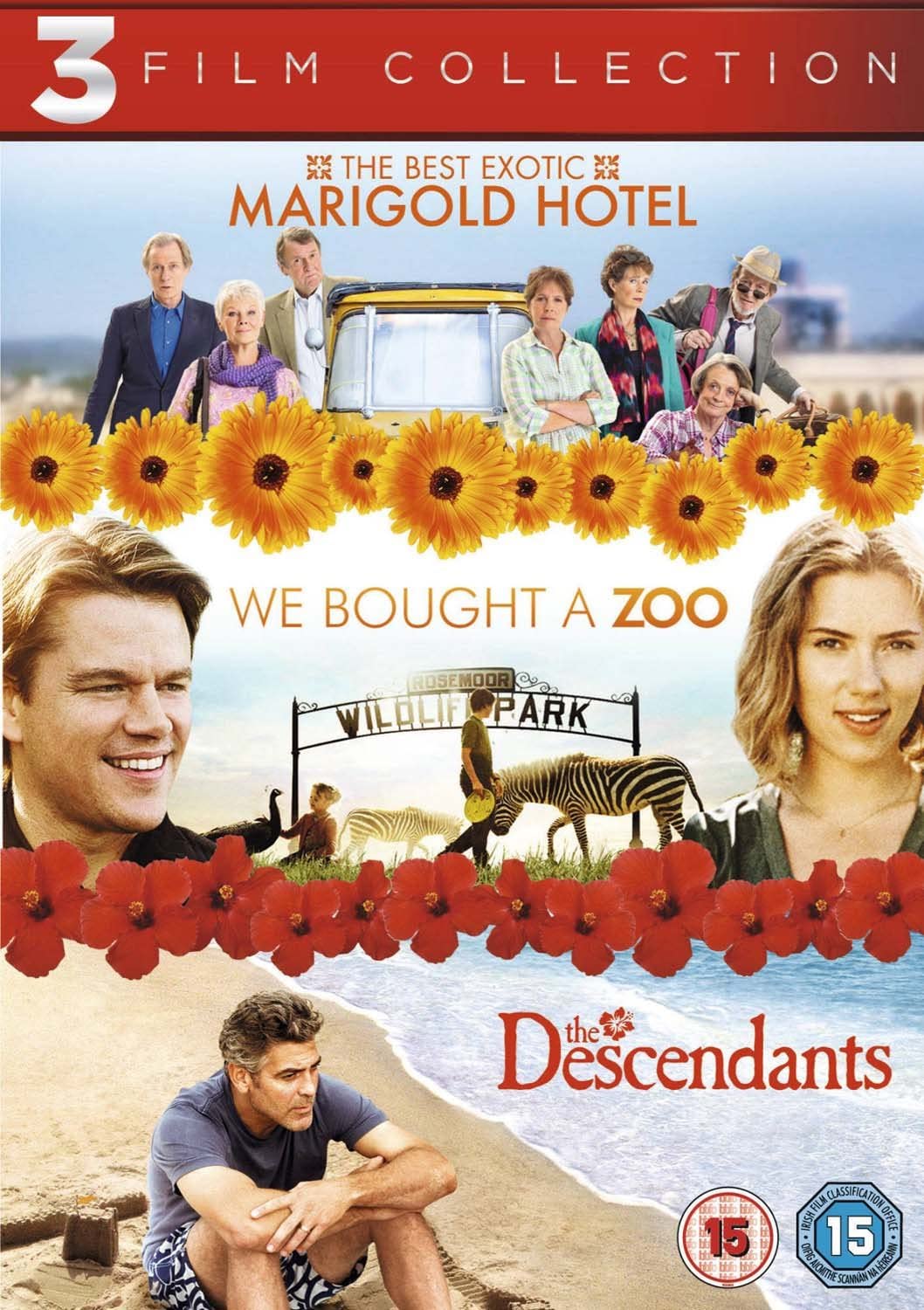 The Best Exotic Marigold Hotel / We Bought a Zoo / The Descendants [2011] - Comedy/Drama [DVD]