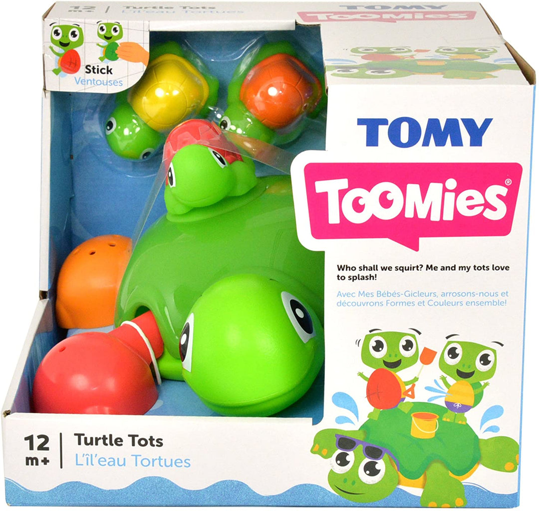 Tomy Toomies Turtle Tots Shape Sorting Suction Squirters Bath Toy Baby Bath
