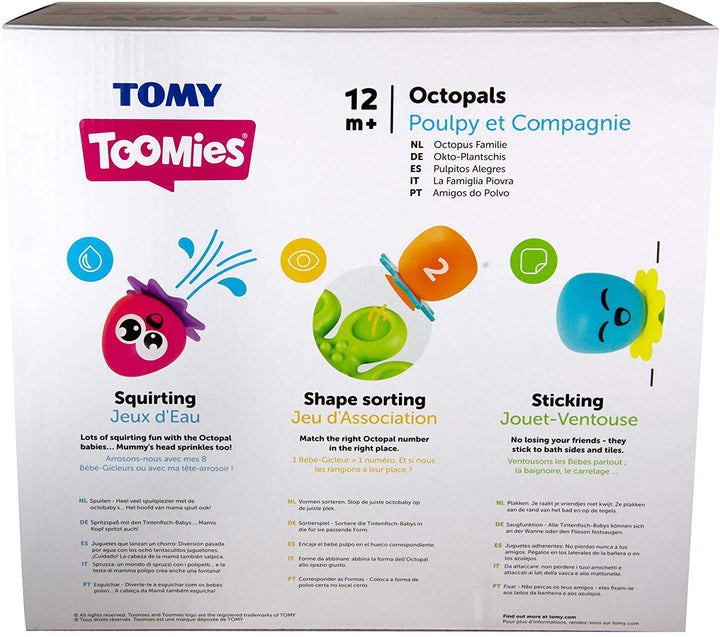 TOMY Toomies Octopals Number Sorting Baby Bath Toy | Educational Water Toys For Toddlers | Suitable For 1, 2 & 3 Years Old Boys & Girls