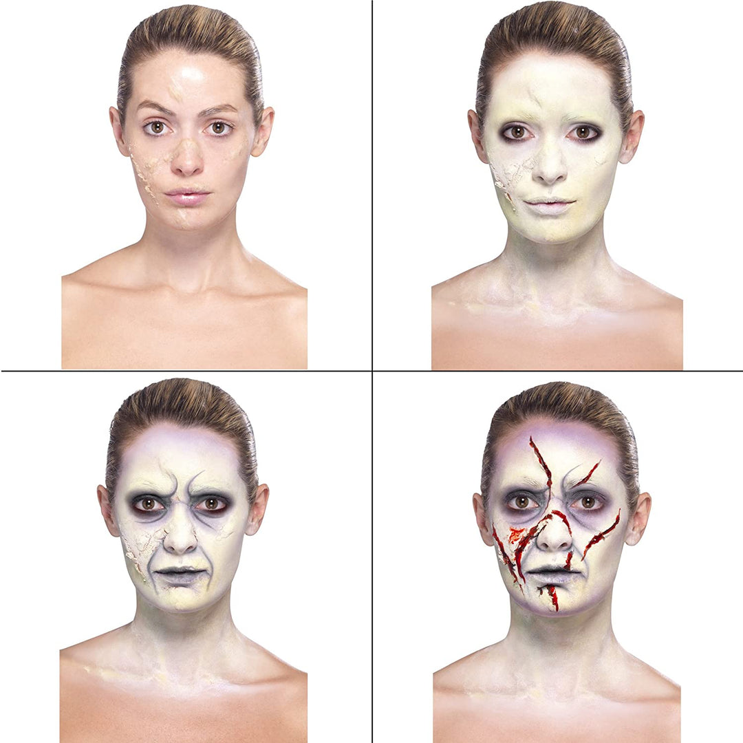 Smiffys Make-Up FX, Complete Zombie Kit, Facepaint