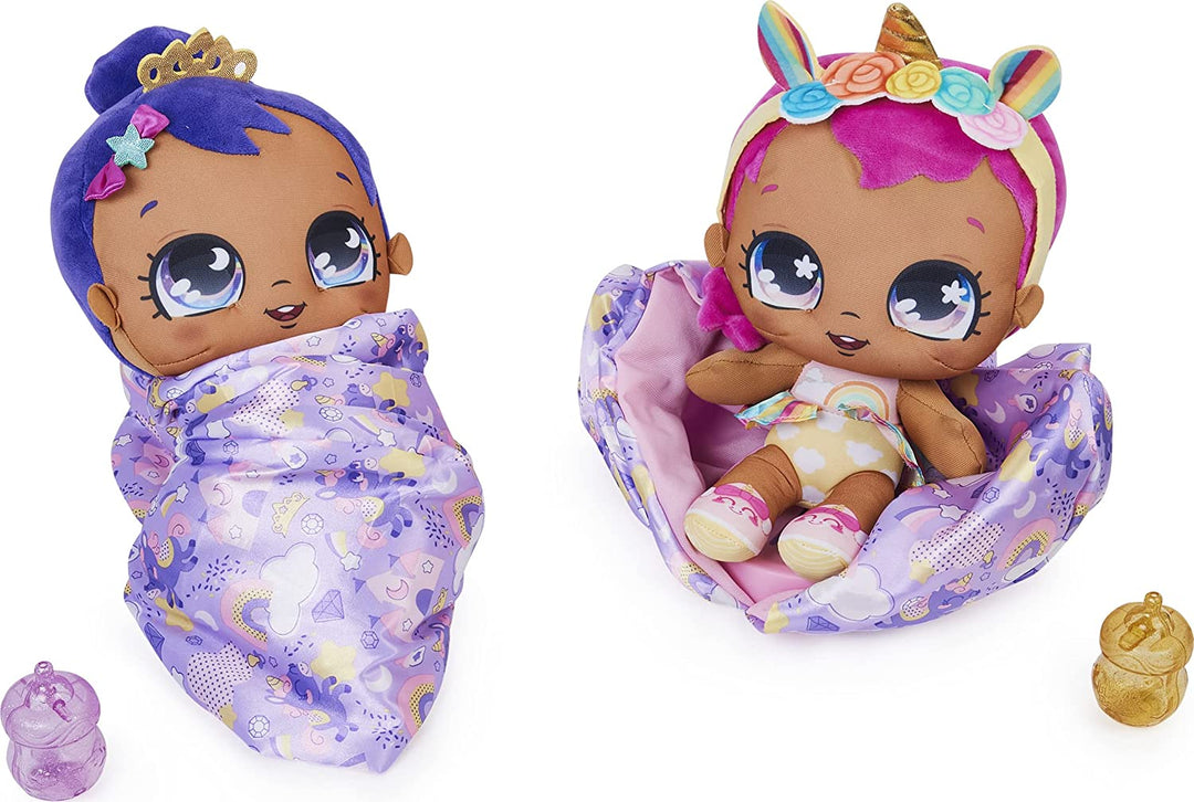 Magic Blanket Babies, Surprise Plush Baby Doll with Over 80 Sounds and Reactions, Purple Blanket (Style May Vary), Kids Toys for Girls Ages 4 and up