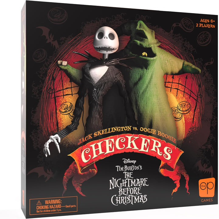 USA-OPOLY | Nightmare Before Christmas: Jack vs Oogie Boogie Checkers Board Games
