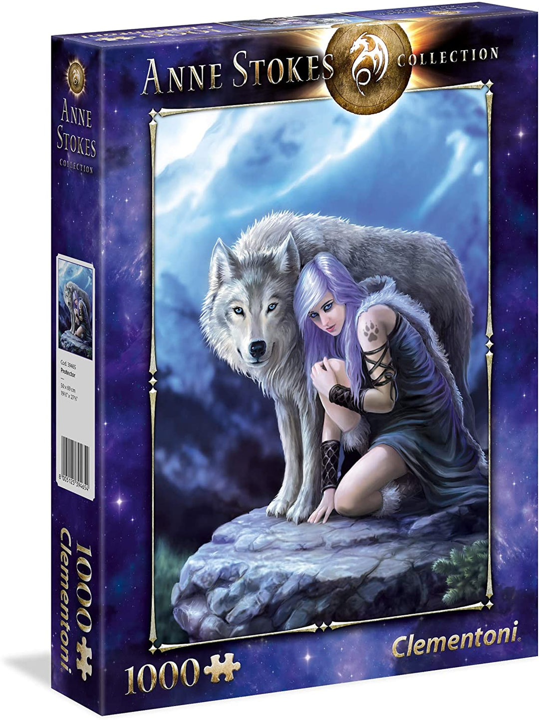 Clementoni 39465 Clementoni-39465-Anne Stokes Collection-Protector-1000 Pieces,