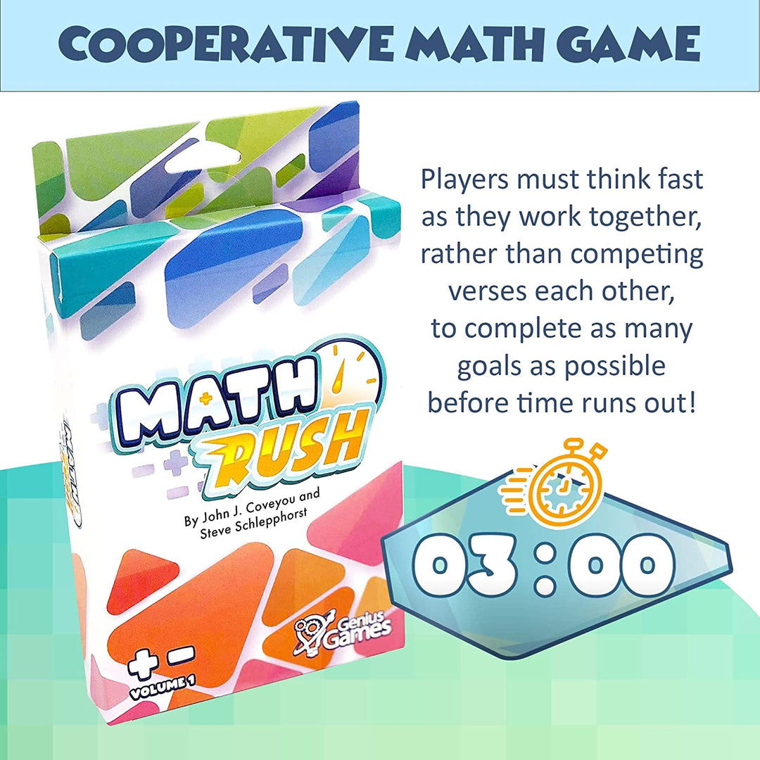 Genius Games 1411 - Math Rush Addition and Subtraction Volume 1 - A Cooperative