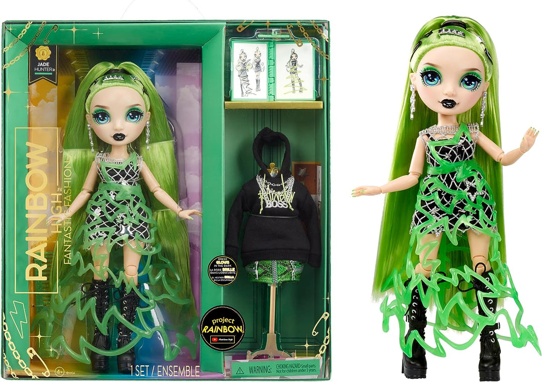 Rainbow High Fantastic Jade Hunter Green Doll Fashion Playset