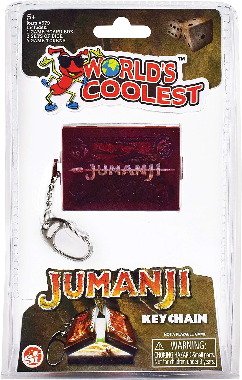 Der coolste Miniatur-Jumanji-Brettspiel-Schlüsselanhänger der Welt – Präzise Neuheit, Film-Re