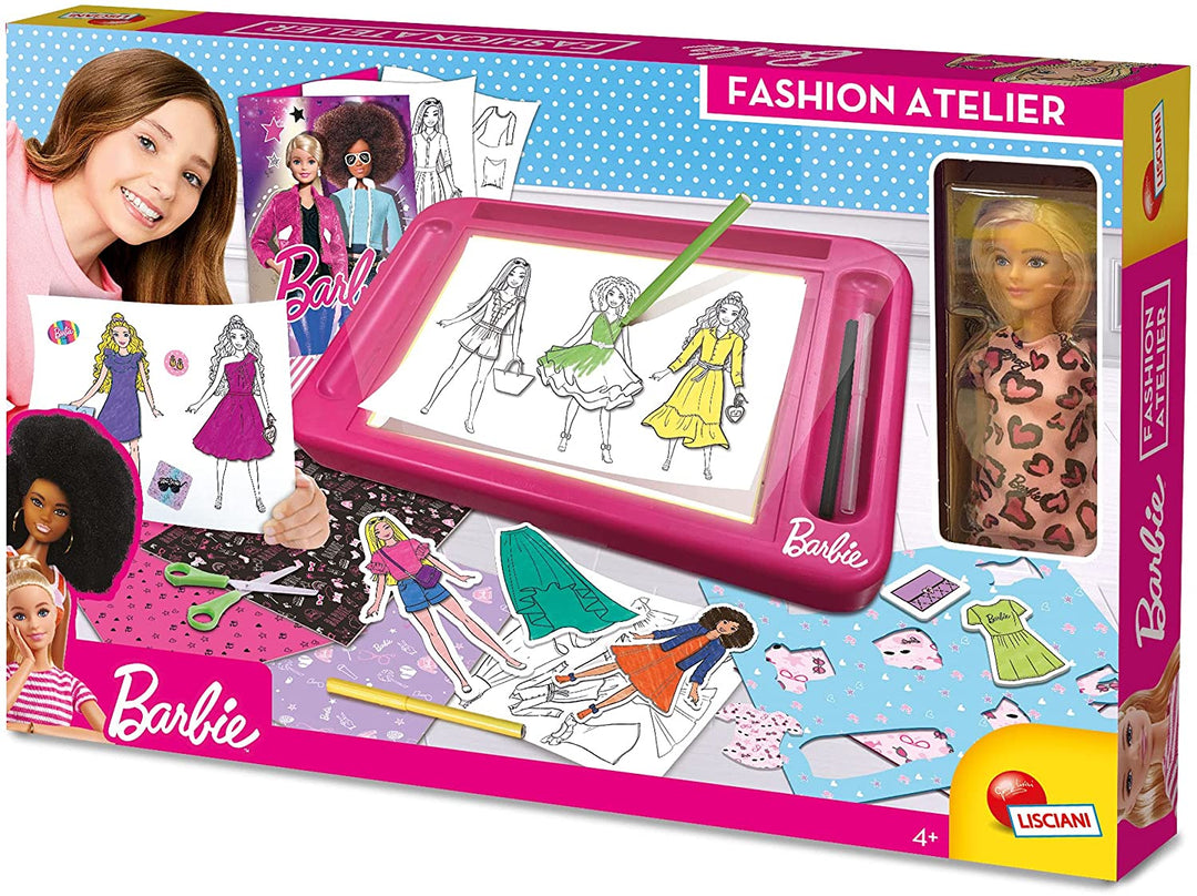 Lisciani Barbie Fashion Workshop With Doll Included - 88645 - Creative Game For Girls Aged 4 Years