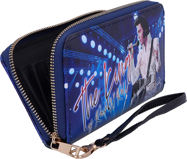 Nemesis Now Elvis The King of Rock and Roll Blue Womens Purse, Polyurethane, 19c