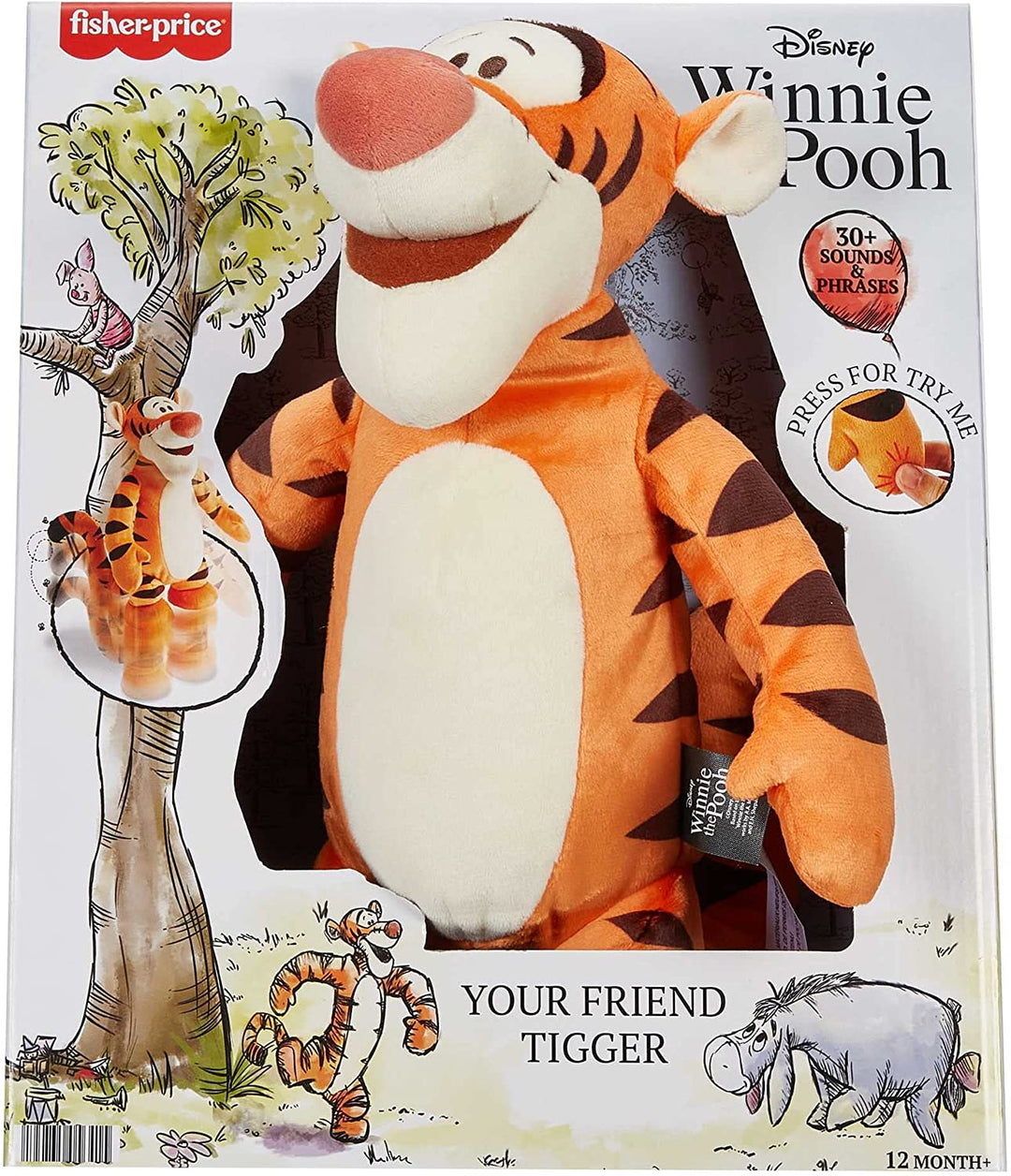 Disney Winnie the Pooh Your Friend Tigger Plüschtier, HGR59