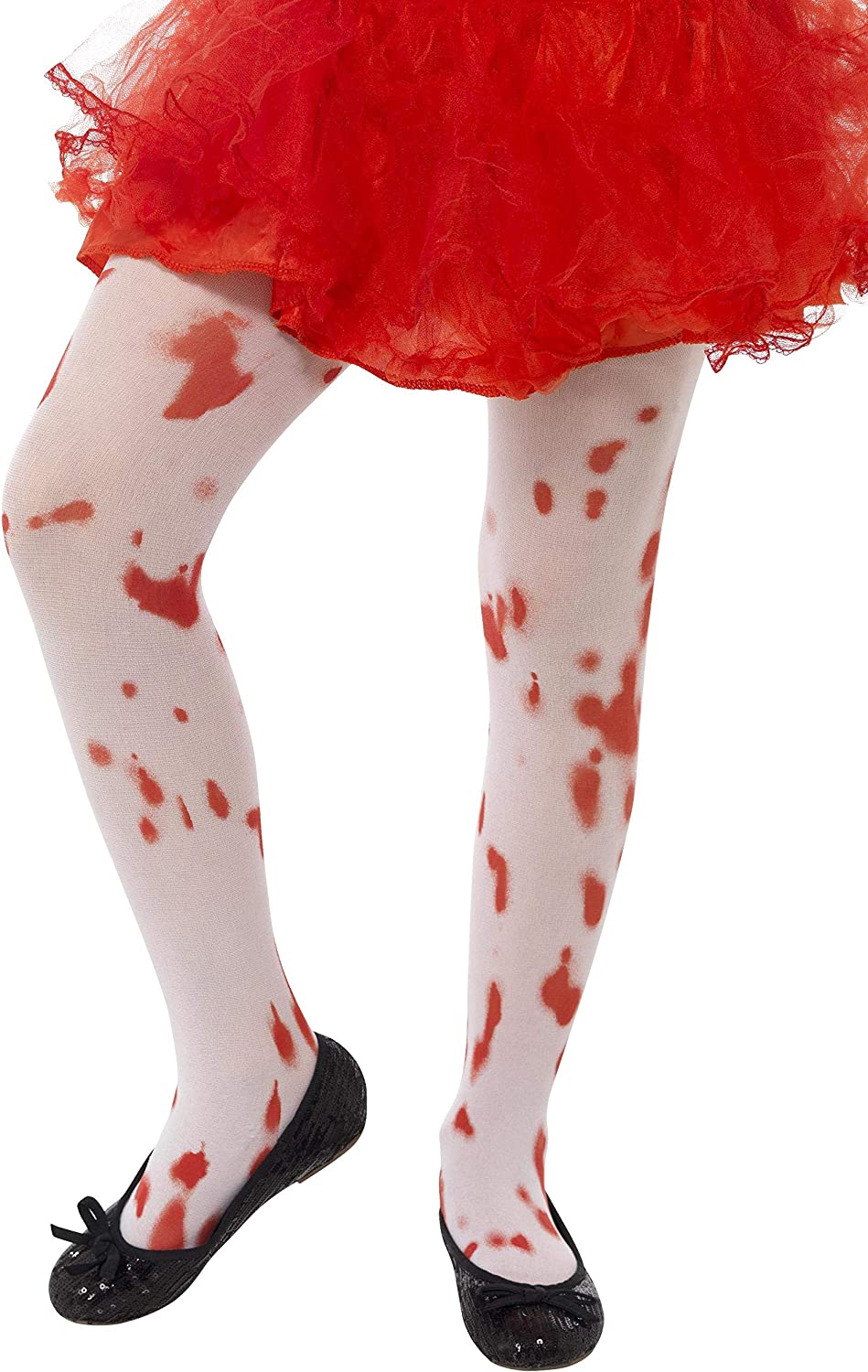Smiffys Children's Tights with Blood Print (Medium - Large, White)