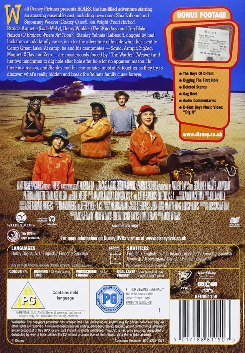 Holes - Family/Adventure [DVD]