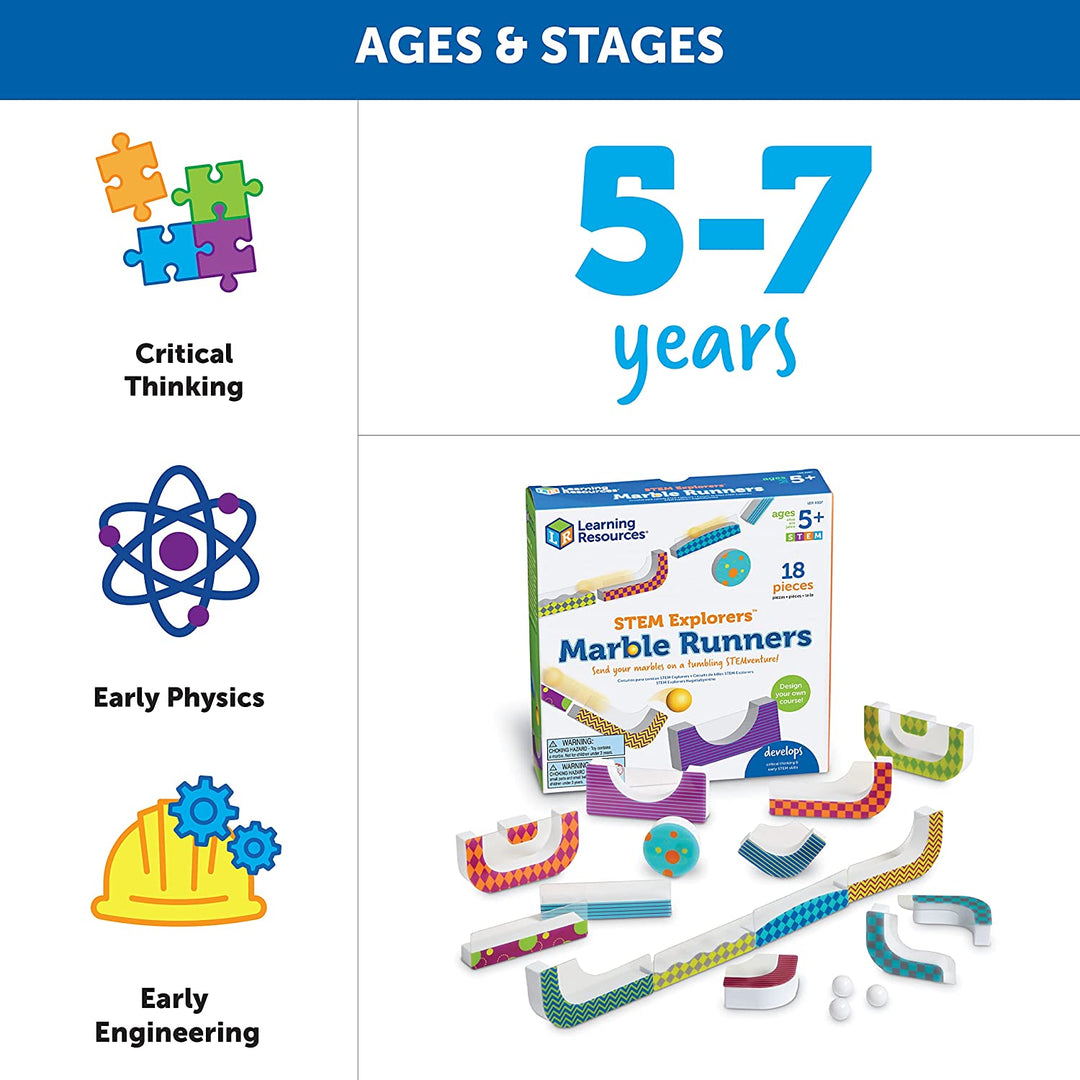 Learning Resources LER9307 STEM Explorers Marble Runners, Multi