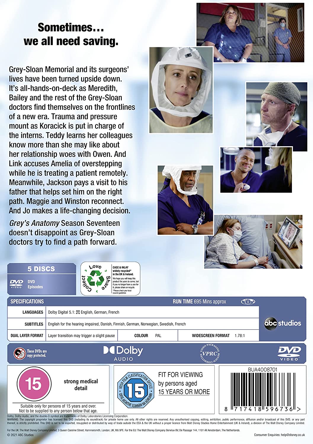 Grey's Anatomy Season 17 - Drama [DVD]