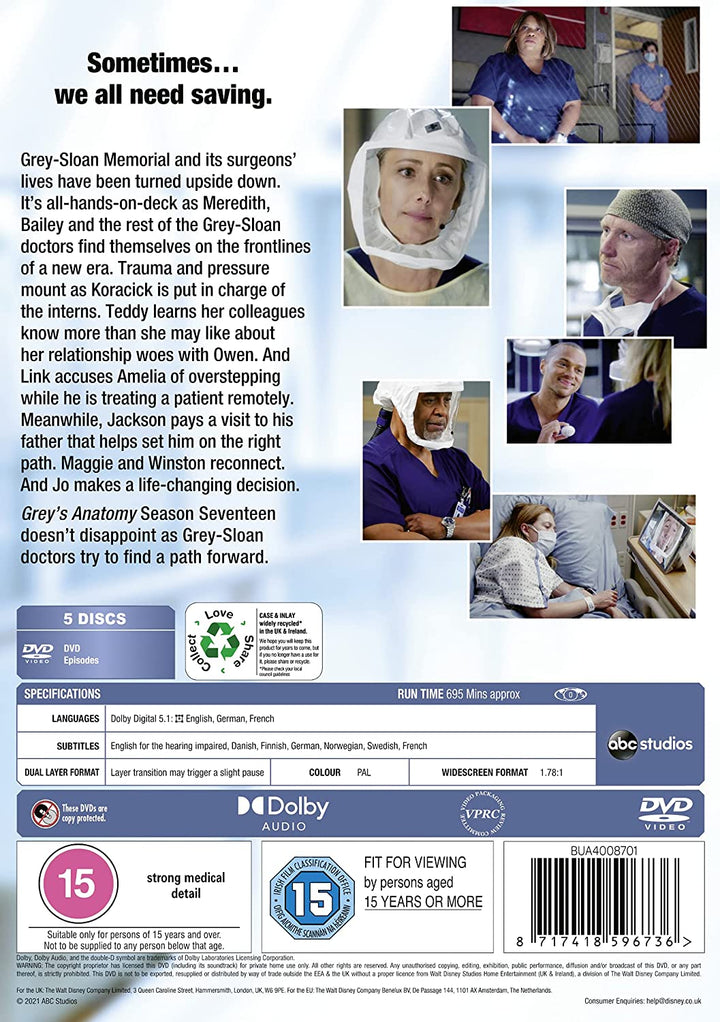 Grey's Anatomy Season 17 - Drama [DVD]