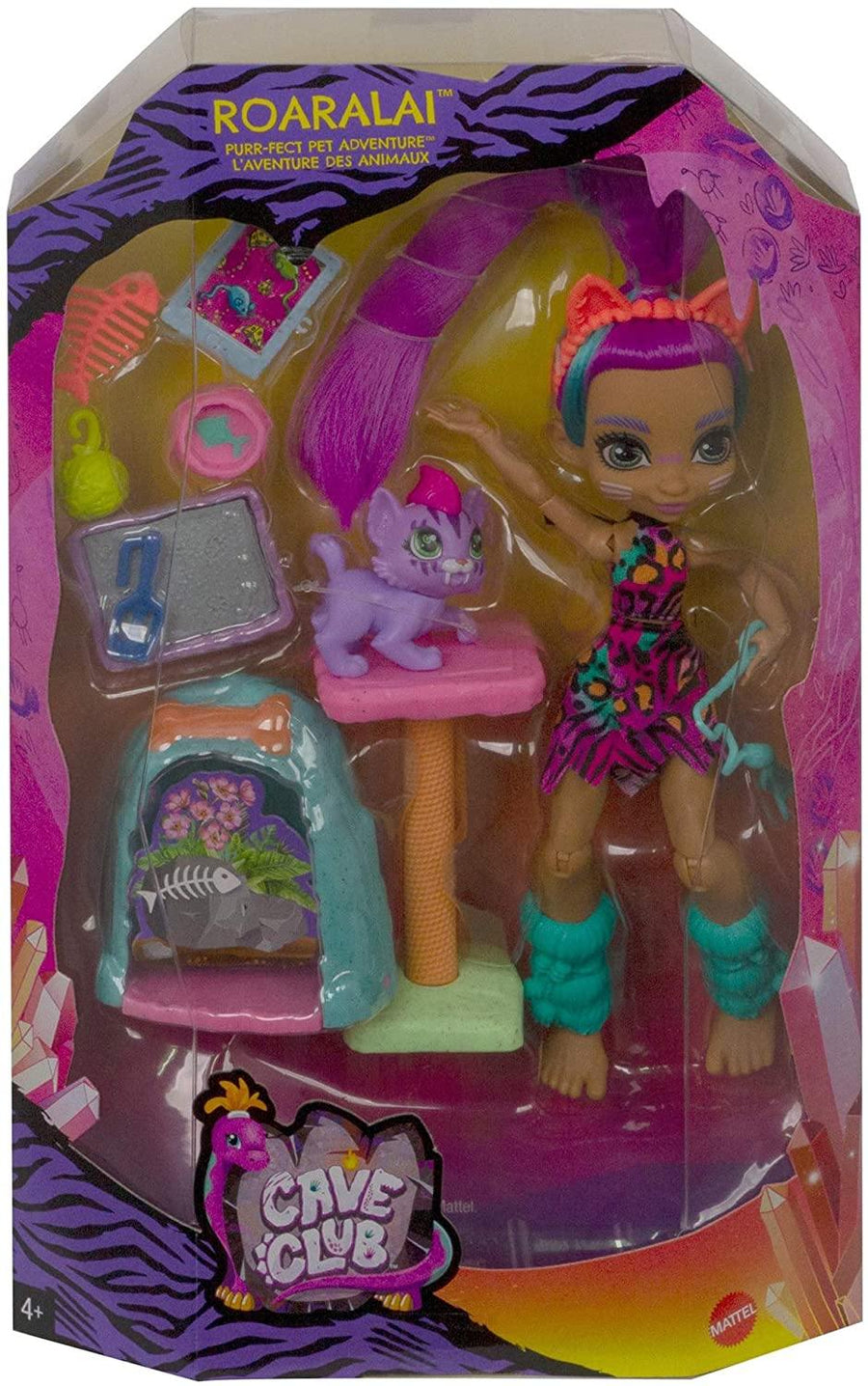 Cave Club Wild About Cats Playset + Roaralai Doll - Yachew