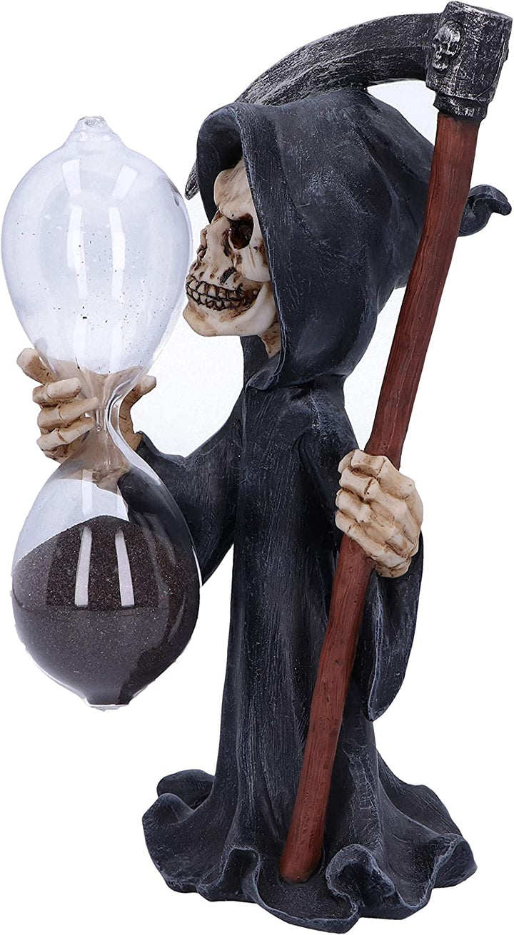 Nemesis Now Out of Time 20.5cm Cartoon Grim Reaper Sand Timer, Black