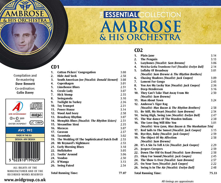 Ambrose & His Orchestra  - The Essential Collection [Audio CD]