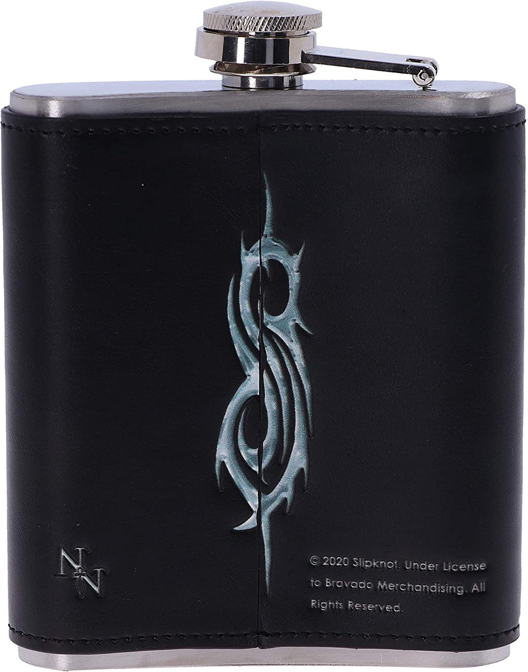 Nemesis Now B5218R0 Officially Licensed Slipknot Flaming Goat Logo Hip Flask, Stainless Steel
