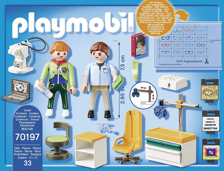 Playmobil 70197 City Life Chez le Médecin Spécialiste Ophtalmologiste