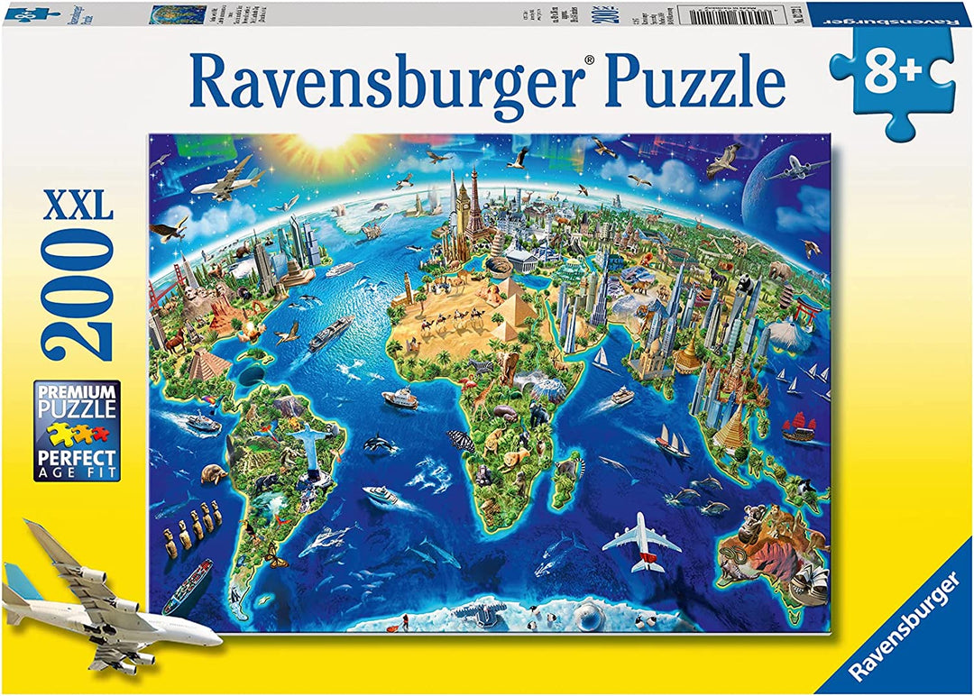 Ravensburger 12722 World Landmarks Map XXL 200pc