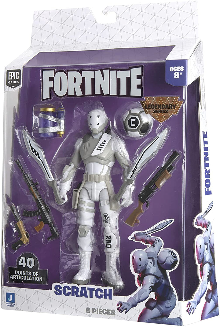 Fortnite FNT0735 Scratch Legendary Series 6-inch Highly Detailed Figure with Harvesting Tools, Weapons, and Back Bling.