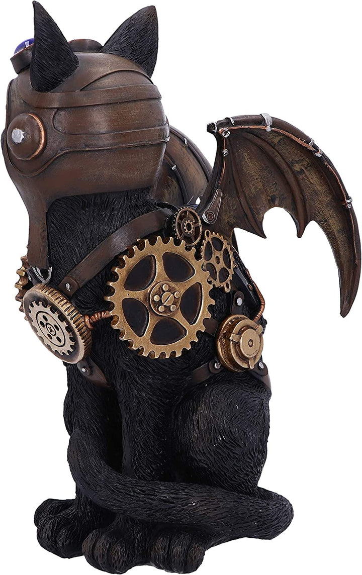 Nemesis Now Feline Flight 22.7cm Steampunk Black Cat Pilot Figurine, D5415T1