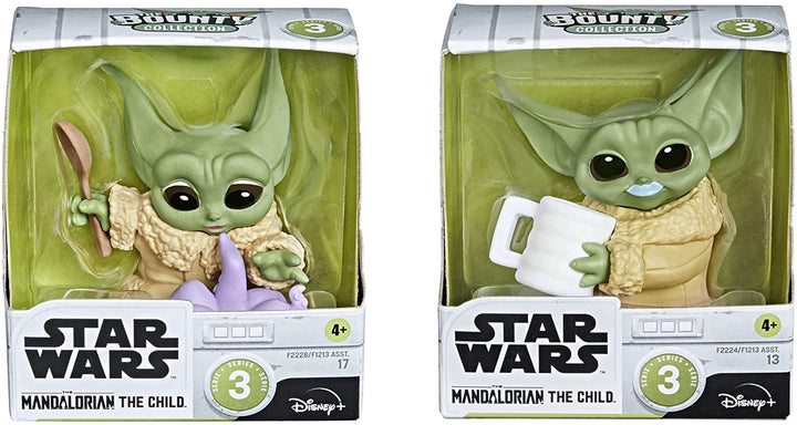 Star Wars The Bounty Collection Series 3 The Child Figures 2.25-Inch-Scale Tentacle Soup Surprise, Blue Milk Mustache Posed Toys, 4 and Up