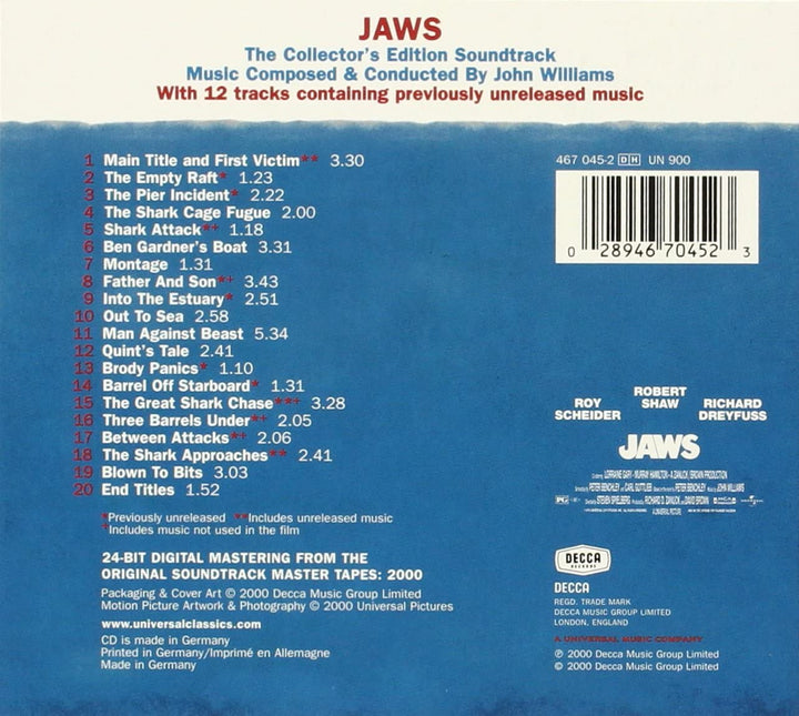 John Williams - Jaws: The [Audio CD]