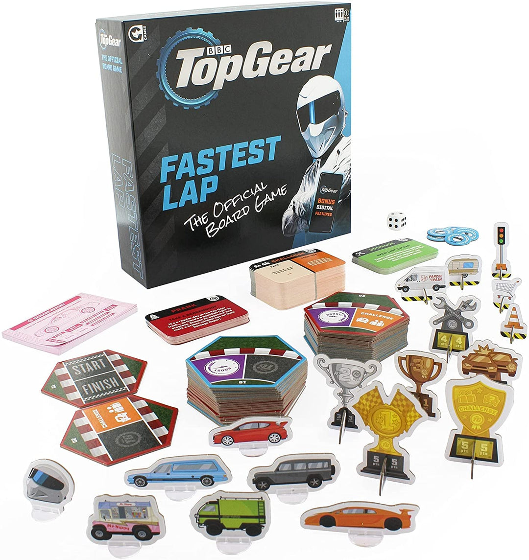 Ginger Fox Official Top Gear Family Board Game 2021 Edition - Race The Stig Arou