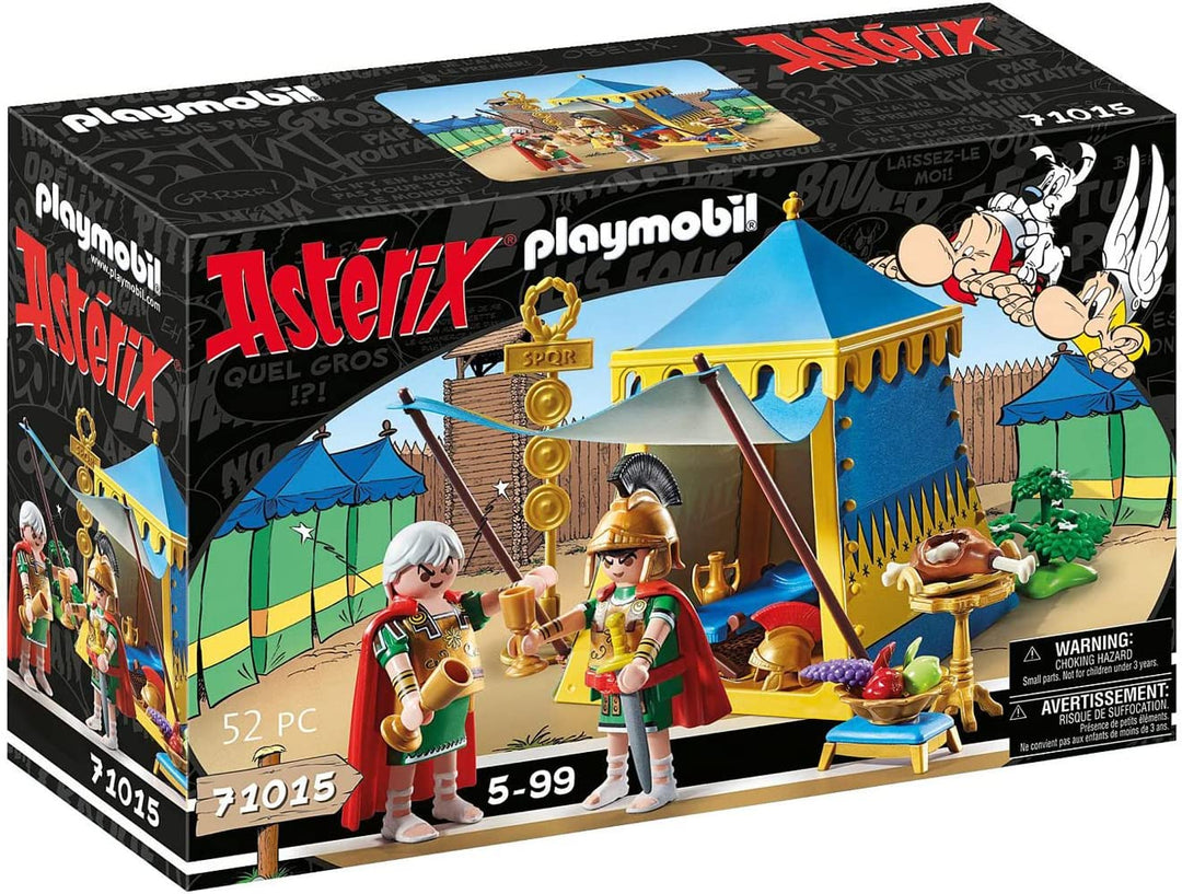 PLAYMOBIL Asterix 71015 Leader's Tent with Generals, Toy for Children Ages 5+