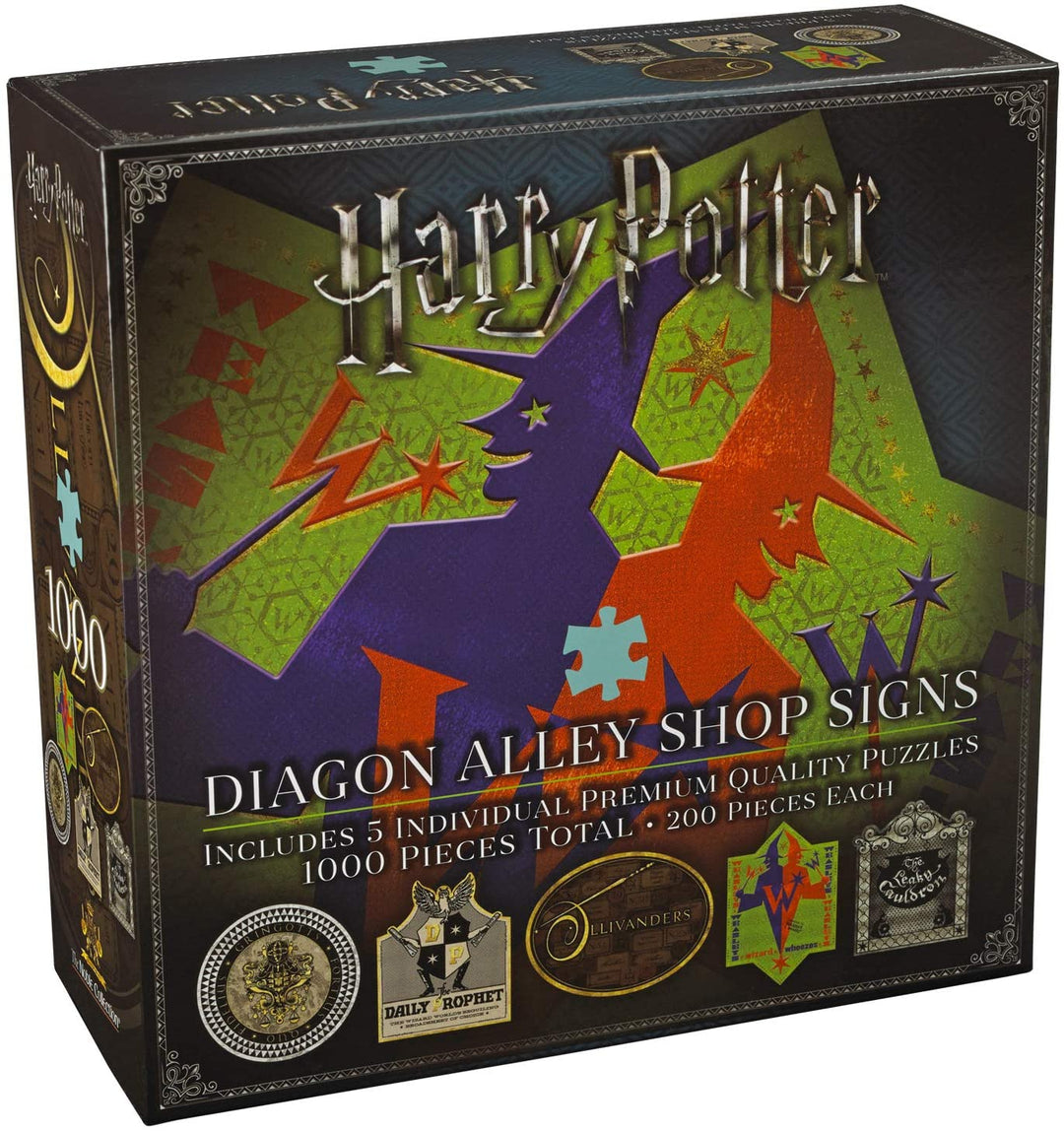 The Noble Collection 5x Diagon Alley Shop Signs 200pc Jigsaw Puzzles